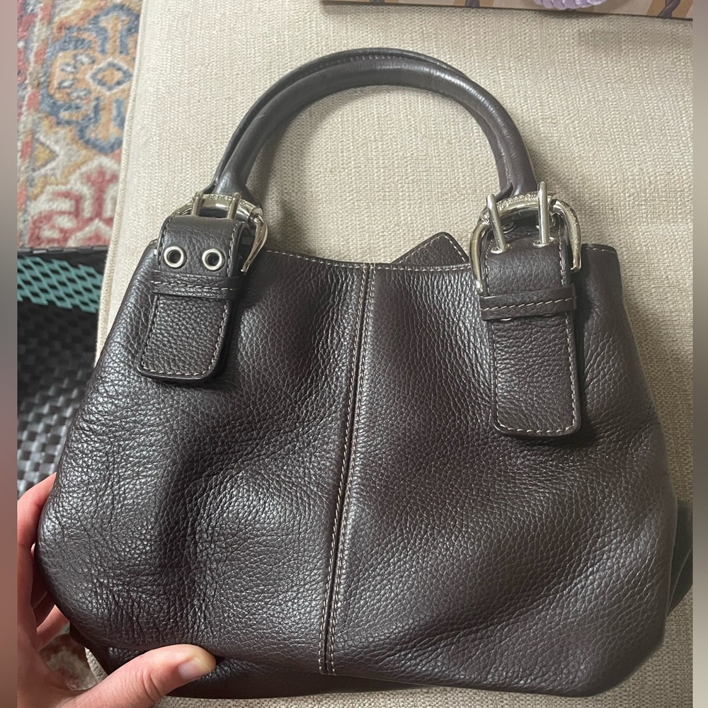 Tignanello purse - dark brown leather